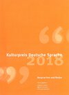 Buchcover Kulturpreis Deutsche Sprache