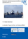 Buchcover Zu aktuellen Fragen der See- und Küstenschifffahrt