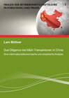 Buchcover Due Diligence bei M&A-Transaktionen in China