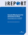 Buchcover Towards Effective Security Governance in Africa.