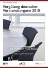 Buchcover Vergütung deutscher Vorstandsorgane 2010