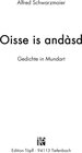 Buchcover Oisse is andàsd
