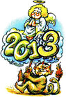 Buchcover Witzekalender -  Mit Heiterkeit durchs Jahr 2013