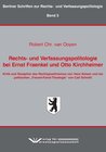 Buchcover Rechts- und Verfassungspolitologie bei Ernst Fraenkel und Otto Kirchheimer