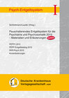 Buchcover Pauschalierendes Entgeltsystem für die Psychiatrie und Psychosomatik 2015 UPDATE