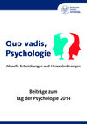 Buchcover Quo vadis, Psychologie