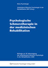 Buchcover Psychologische Schmerztherapie in der medizinischen Rehabilitation