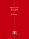 Buchcover Quo vadis Design? (DE)