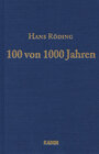Buchcover Hans Röding – 100 von 1000 Jahren