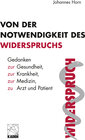 Buchcover Von der Notwendigkeit des Widerspruchs