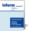 Buchcover Rechtliche Grundlagen in der Augenoptik