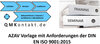 Buchcover Musterhandbuch AZAV nach DIN EN ISO 9001:2015