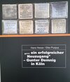 Buchcover "... ein erfolgreicher Neuzugang" - Gunter Demnig in Köln