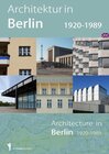 Buchcover Architecture in Berlin 1920-1989