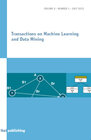 Buchcover Transactions on Machine Learning and Data Mining