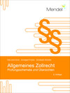 Buchcover Allgemeines Zollrecht