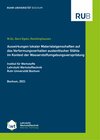 Buchcover Auswirkungen lokaler Materialeigenschaften auf das Verformungsverhalten austenitischer Stähle im Kontext der Wasserstoff