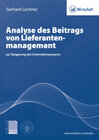Buchcover Analyse des Beitrags von Lieferantenmanagement