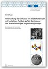 Buchcover Untersuchung des Einflusses von Impfbehandlungen mit borhaltigen Partikeln auf die Kornfeinung von aluminiumhaltigen Mag