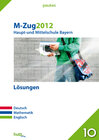 Buchcover Pauker. Die Lernhilfen / Abschluss M-Zug 2012 - Haupt- und Mittelschule - Lösungen