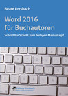 Buchcover Word 2016 für Buchautoren