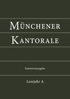 Buchcover Münchener Kantorale: Lesejahr A. Kantorenausgabe