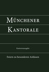 Buchcover Münchener Kantorale: Feiern zu besonderen Anlässen (Band F). Kantorenausgabe
