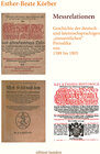 Buchcover Messrelationen. Geschichte der deutsch- und lateinischsprachigen „messentlichen“ Periodika von 1588 bis 1805