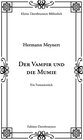 Buchcover Der Vampir und die Mumie