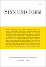 Buchcover Sinn und Form 1/2012