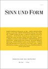 Buchcover Sinn und Form 3/2018