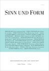 Buchcover Sinn und Form 1/2020