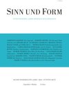 Buchcover Sinn und Form 5/2024