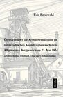 Buchcover Übersicht über die Arbeitsverhältnisse im österreichischen Kohlebergbau nach dem Allgemeinen Berggesetz von 23. Mai 1854