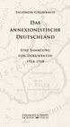 Buchcover Das annexionistische Deutschland