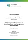 Buchcover Einführung in die Nomenklatur der Gene, Mutationen und Transgene von Maus und Ratte
