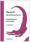 Buchcover Deutsch Sprachbetrachtung Probensammlung 4.Schuljahr