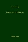 Buchcover Linguistik der Trauer