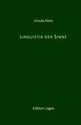 Buchcover Linguistik der Sinne