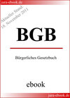 Buchcover BGB - Bürgerliches Gesetzbuch - E-Book - Aktueller Stand: 18. November 2011