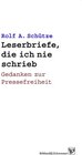 Buchcover Leserbriefe, die ich nie schrieb