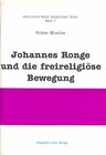 Buchcover Johannes Ronge und die freireligiöse Bewegung