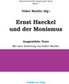 Buchcover Ernst Haeckel und der Monismus