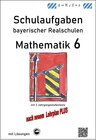 Buchcover Realschule - Mathematik 6 Schulaufgaben bayerischer Realschulen