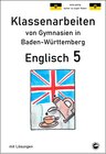 Buchcover Englisch 5, Klassenarbeiten von Gymnasien in Baden-Württemberg mit Lösungen