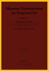 Buchcover ADA der Deutschen Post, Abschnitt VI, I - Telegraphenordnung mit AB