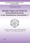 Buchcover Aktuelle Fragen und Trends der Doktorandenforschung in der slowakischen Germanistik II