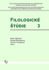 Buchcover Filologické štúdie 3