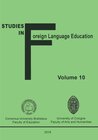 Buchcover Studies in Foreign Language Education