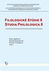Buchcover Filologické štúdie 8